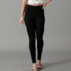 Women Lycra Ankle Fit Leggings Black