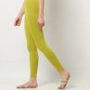 Women Lycra Ankle Fit Leggings Parrot Green