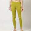 Women Lycra Ankle Fit Leggings Parrot Green