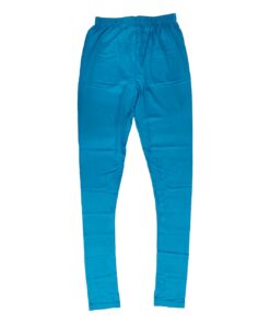 Women Cotton Churidar Leggings Full Length Turquoise